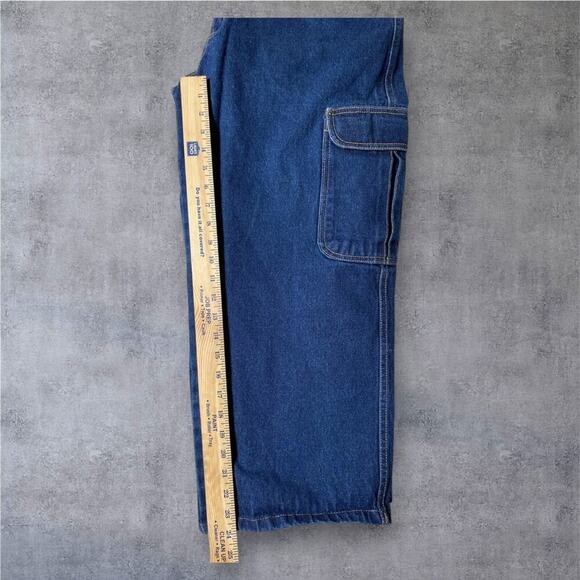 Culture Jeans Y2K Carpenter Denim 30x24.5 Dark Wash Baggy Skater Vintage Utility - Picture 6 of 8